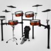 Independent snare drum stand for flexible setup.