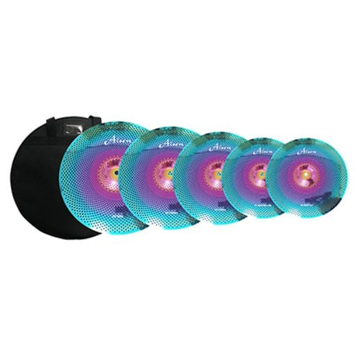 Aisen low volume cymbal set rainbow