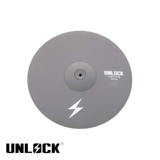 Unlock Lightning 12 inch 3-zone crash ride cymbal grey