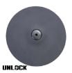 Unlock Lightning 17 inch 2-zone crash cymbal black
