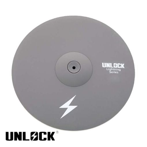 Unlock Lightning 17 inch 2-zone crash cymbal grey
