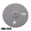 Unlock Lightning 17 inch 3-zone crash ride cymbal grey